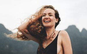 portrait on a cloudy day